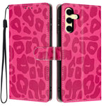 Portafoglio con stampa leopardata, custodia per telefono in ecopelle con cordino, For Galaxy S25 Ultra 5G, For Galaxy S24 FE 5G, For Galaxy S24 Ultra 5G, For Galaxy S24+ 5G
