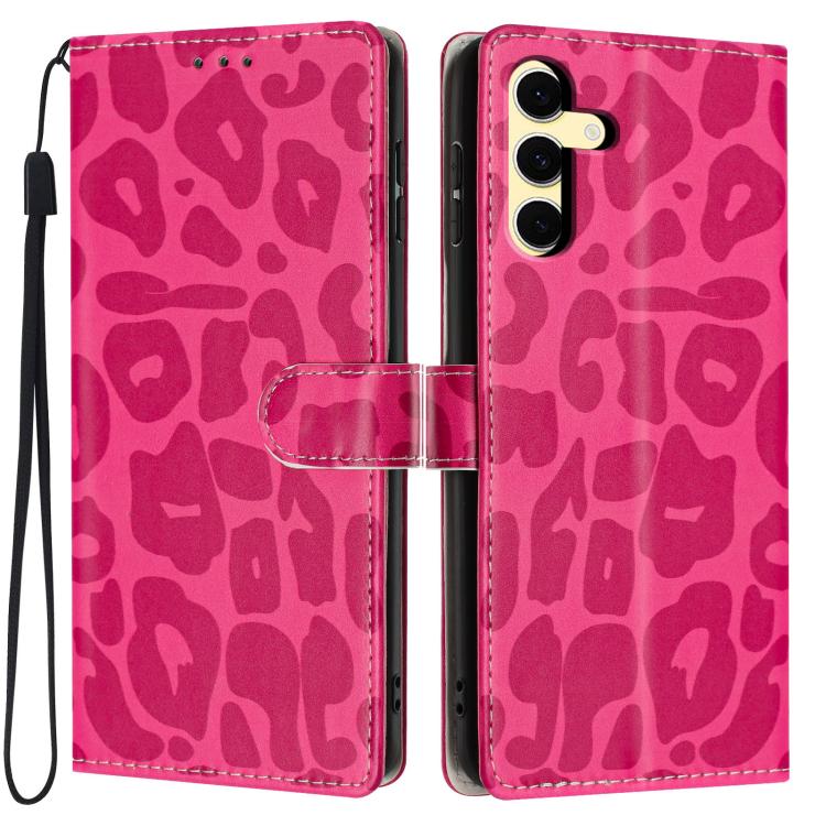 Portafoglio con stampa leopardata, custodia per telefono in ecopelle con cordino, For Galaxy S25 Ultra 5G, For Galaxy S24 FE 5G, For Galaxy S24 Ultra 5G, For Galaxy S24+ 5G