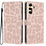Portafoglio con stampa leopardata, custodia per telefono in ecopelle con cordino, For Galaxy S25 Ultra 5G, For Galaxy S24 FE 5G, For Galaxy S24 Ultra 5G, For Galaxy S24+ 5G