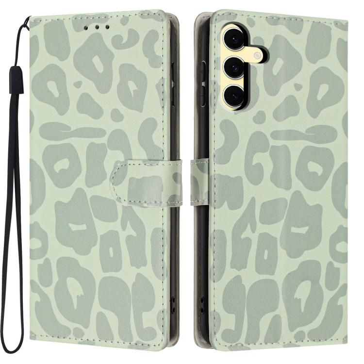 Portafoglio con stampa leopardata, custodia per telefono in ecopelle con cordino, For Galaxy S25 Ultra 5G, For Galaxy S24 FE 5G, For Galaxy S24 Ultra 5G, For Galaxy S24+ 5G