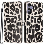 Portafoglio con stampa leopardata, custodia per telefono in ecopelle con cordino, For Galaxy S25 Ultra 5G, For Galaxy S24 FE 5G, For Galaxy S24 Ultra 5G, For Galaxy S24+ 5G