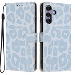 Portafoglio con stampa leopardata, custodia per telefono in ecopelle con cordino, For Galaxy S25 Ultra 5G, For Galaxy S24 FE 5G, For Galaxy S24 Ultra 5G, For Galaxy S24+ 5G