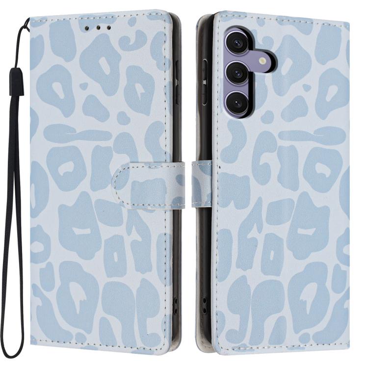 Portafoglio con stampa leopardata, custodia per telefono in ecopelle con cordino, For Galaxy S25 Ultra 5G, For Galaxy S24 FE 5G, For Galaxy S24 Ultra 5G, For Galaxy S24+ 5G