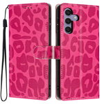 Portafoglio con stampa leopardata, custodia per telefono in ecopelle con cordino, For Galaxy S25 Ultra 5G, For Galaxy S24 FE 5G, For Galaxy S24 Ultra 5G, For Galaxy S24+ 5G