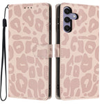 Portafoglio con stampa leopardata, custodia per telefono in ecopelle con cordino, For Galaxy S25 Ultra 5G, For Galaxy S24 FE 5G, For Galaxy S24 Ultra 5G, For Galaxy S24+ 5G