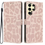 Portafoglio con stampa leopardata, custodia per telefono in ecopelle con cordino, For Galaxy S25 Ultra 5G, For Galaxy S24 FE 5G, For Galaxy S24 Ultra 5G, For Galaxy S24+ 5G