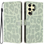 Portafoglio con stampa leopardata, custodia per telefono in ecopelle con cordino, For Galaxy S25 Ultra 5G, For Galaxy S24 FE 5G, For Galaxy S24 Ultra 5G, For Galaxy S24+ 5G
