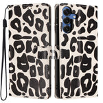 Portafoglio con stampa leopardata, custodia per telefono in ecopelle con cordino, For Galaxy S25 FE 5G, For Galaxy S25 Edge 5G, For Galaxy S25 5G, For Galaxy S25+ 5G