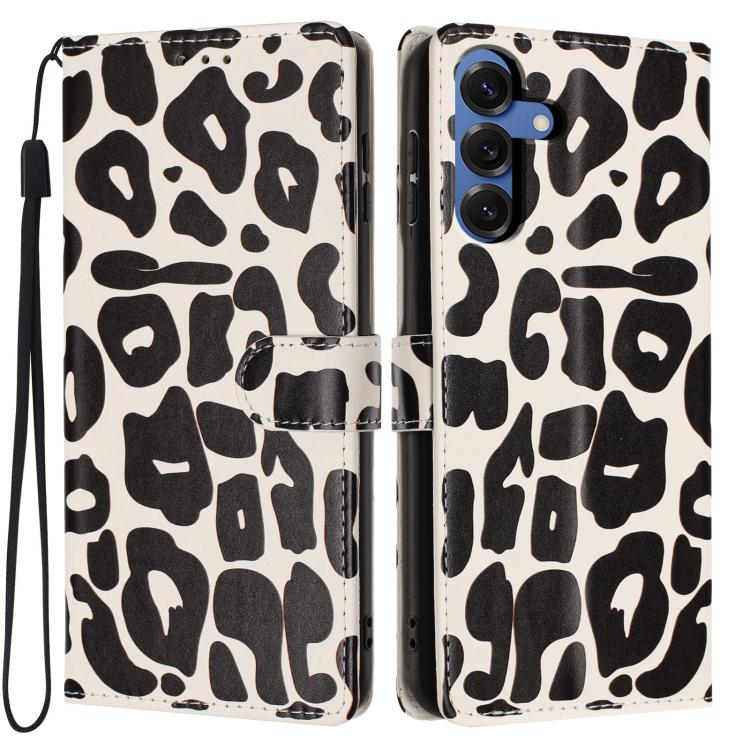 Portafoglio con stampa leopardata, custodia per telefono in ecopelle con cordino, For Galaxy S25 FE 5G, For Galaxy S25 Edge 5G, For Galaxy S25 5G, For Galaxy S25+ 5G