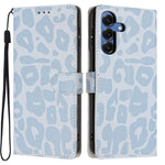 Portafoglio con stampa leopardata, custodia per telefono in ecopelle con cordino, For Galaxy S25 FE 5G, For Galaxy S25 Edge 5G, For Galaxy S25 5G, For Galaxy S25+ 5G