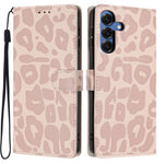 Portafoglio con stampa leopardata, custodia per telefono in ecopelle con cordino, For Galaxy S25 FE 5G, For Galaxy S25 Edge 5G, For Galaxy S25 5G, For Galaxy S25+ 5G