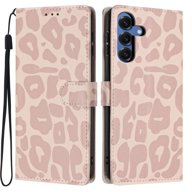 Portafoglio con stampa leopardata, custodia per telefono in ecopelle con cordino, For Galaxy S25 FE 5G, For Galaxy S25 Edge 5G, For Galaxy S25 5G, For Galaxy S25+ 5G