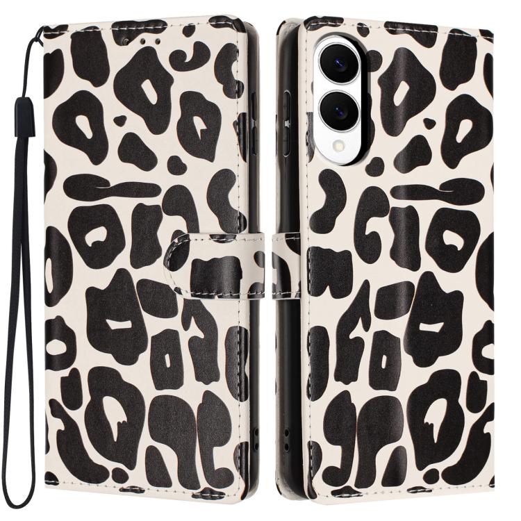 Portafoglio con stampa leopardata, custodia per telefono in ecopelle con cordino, For Galaxy S25 FE 5G, For Galaxy S25 Edge 5G, For Galaxy S25 5G, For Galaxy S25+ 5G