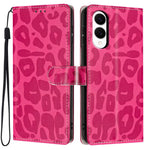 Portafoglio con stampa leopardata, custodia per telefono in ecopelle con cordino, For Galaxy S25 FE 5G, For Galaxy S25 Edge 5G, For Galaxy S25 5G, For Galaxy S25+ 5G