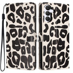 Portafoglio con stampa leopardata, custodia per telefono in ecopelle con cordino, For Galaxy S25 FE 5G, For Galaxy S25 Edge 5G, For Galaxy S25 5G, For Galaxy S25+ 5G