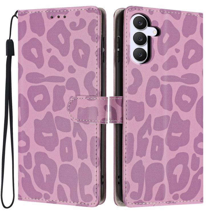 Portafoglio con stampa leopardata, custodia per telefono in ecopelle con cordino, For Galaxy S25 FE 5G, For Galaxy S25 Edge 5G, For Galaxy S25 5G, For Galaxy S25+ 5G
