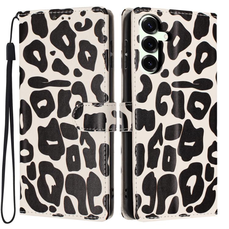 Portafoglio con stampa leopardata, custodia per telefono in ecopelle con cordino, For Galaxy S25 FE 5G, For Galaxy S25 Edge 5G, For Galaxy S25 5G, For Galaxy S25+ 5G