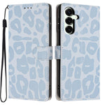 Portafoglio con stampa leopardata, custodia per telefono in ecopelle con cordino, For Galaxy S25 FE 5G, For Galaxy S25 Edge 5G, For Galaxy S25 5G, For Galaxy S25+ 5G