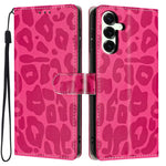 Portafoglio con stampa leopardata, custodia per telefono in ecopelle con cordino, For Galaxy S25 FE 5G, For Galaxy S25 Edge 5G, For Galaxy S25 5G, For Galaxy S25+ 5G