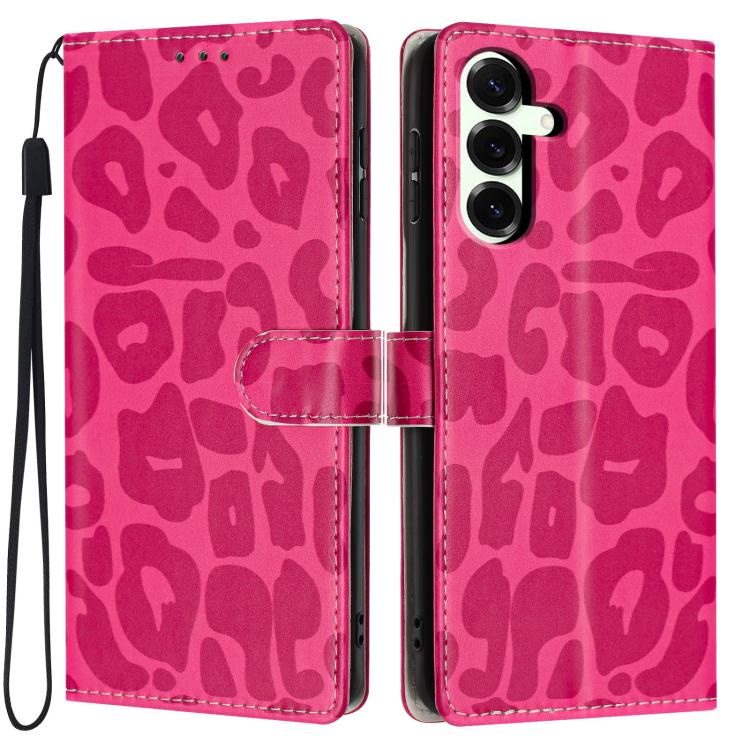 Portafoglio con stampa leopardata, custodia per telefono in ecopelle con cordino, For Galaxy S25 FE 5G, For Galaxy S25 Edge 5G, For Galaxy S25 5G, For Galaxy S25+ 5G