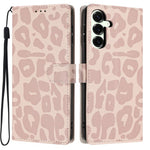 Portafoglio con stampa leopardata, custodia per telefono in ecopelle con cordino, For Galaxy S25 FE 5G, For Galaxy S25 Edge 5G, For Galaxy S25 5G, For Galaxy S25+ 5G