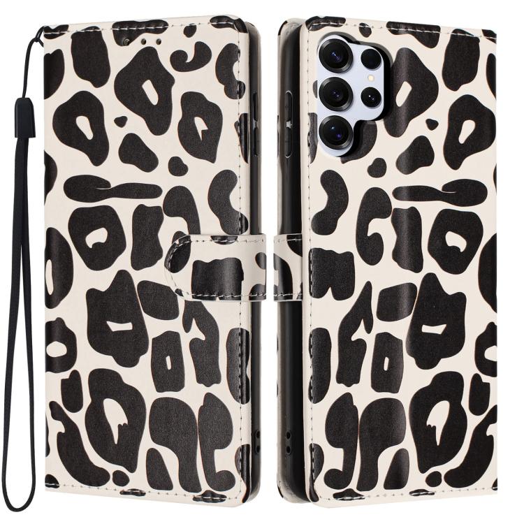 Portafoglio con stampa leopardata, custodia per telefono in ecopelle con cordino, For Galaxy S25 Ultra 5G, For Galaxy S24 FE 5G, For Galaxy S24 Ultra 5G, For Galaxy S24+ 5G