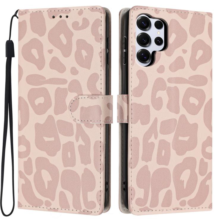Portafoglio con stampa leopardata, custodia per telefono in ecopelle con cordino, For Galaxy S25 Ultra 5G, For Galaxy S24 FE 5G, For Galaxy S24 Ultra 5G, For Galaxy S24+ 5G