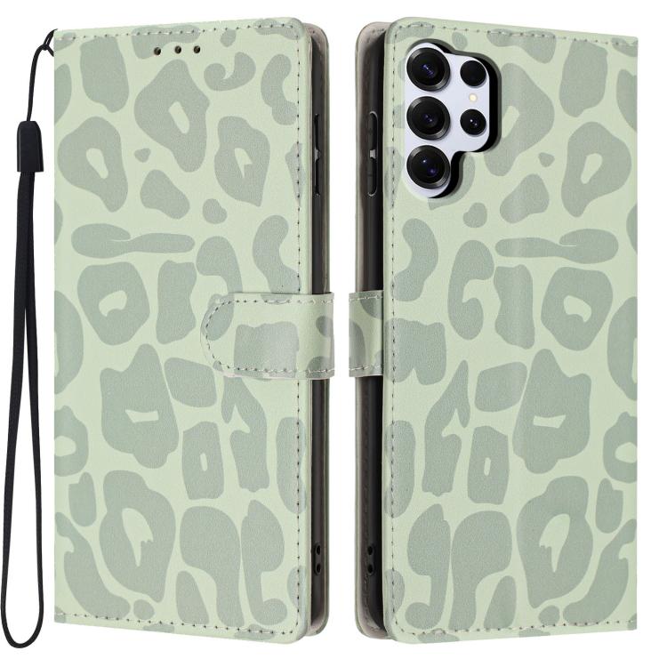 Portafoglio con stampa leopardata, custodia per telefono in ecopelle con cordino, For Galaxy S25 Ultra 5G, For Galaxy S24 FE 5G, For Galaxy S24 Ultra 5G, For Galaxy S24+ 5G