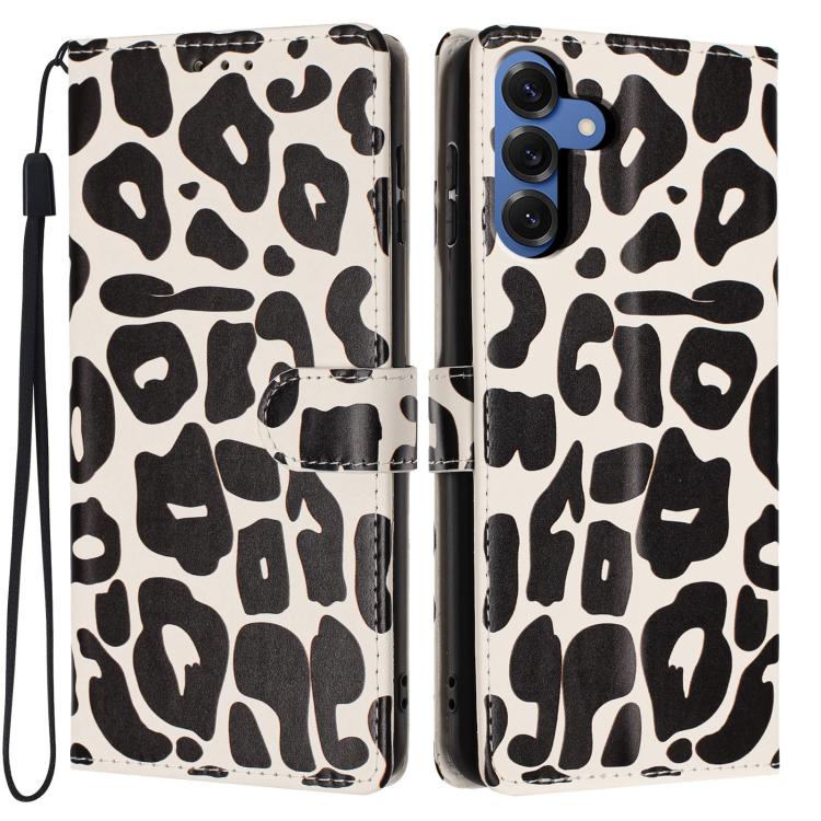 Portafoglio con stampa leopardata, custodia per telefono in ecopelle con cordino, For Galaxy S26 FE 5G, For Galaxy S26+ 5G, For Galaxy S26 Ultra 5G, For Galaxy S26 5G