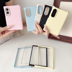 Custodia per telefono con obiettivo e cornice magnetica ad asse centrale e morsetto laterale, For Galaxy Z Fold8 5G