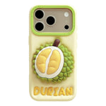 Custodia per telefono in silicone con simpatico porta durian., For iPhone 17 Pro Max, For iPhone 17 Pro, For iPhone 17, For iPhone 16
