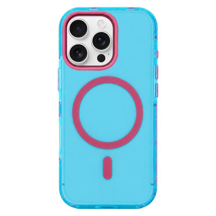 Custodia per telefono magnetica in TPU con cornice in metallo e bordi antiscivolo., For iPhone 16 Pro, For iPhone 16, For iPhone 15 Pro Max, For iPhone 15 Pro