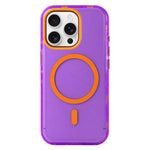 Custodia per telefono magnetica in TPU con cornice in metallo e bordi antiscivolo., For iPhone 16 Pro, For iPhone 16, For iPhone 15 Pro Max, For iPhone 15 Pro