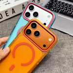 Custodia per telefono magnetica in TPU con cornice in metallo e bordi antiscivolo., For iPhone 17 Pro Max, For iPhone 17 Pro, For iPhone 17, For iPhone 16 Pro Max