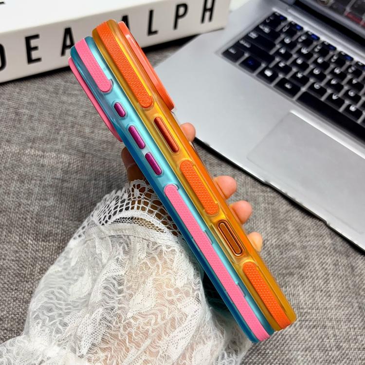 Custodia per telefono magnetica in TPU con cornice in metallo e bordi antiscivolo., For iPhone 16 Pro, For iPhone 16, For iPhone 15 Pro Max, For iPhone 15 Pro