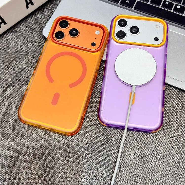 Custodia per telefono magnetica in TPU con cornice in metallo e bordi antiscivolo., For iPhone 16 Pro, For iPhone 16, For iPhone 15 Pro Max, For iPhone 15 Pro