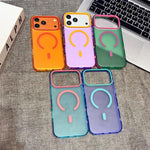 Custodia per telefono magnetica in TPU con cornice in metallo e bordi antiscivolo., For iPhone 17 Pro Max, For iPhone 17 Pro, For iPhone 17, For iPhone 16 Pro Max