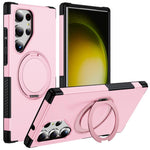 Custodia per telefono con supporto magnetico girevole a 360°, For Galaxy S24 Ultra 5G, For Galaxy S23 Ultra 5G