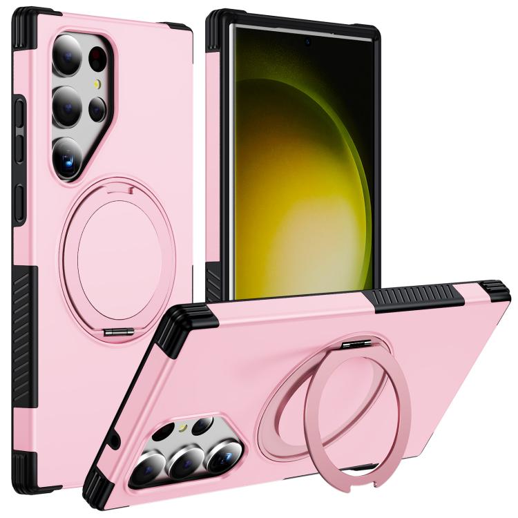 Custodia per telefono con supporto magnetico girevole a 360°, For Galaxy S24 Ultra 5G, For Galaxy S23 Ultra 5G