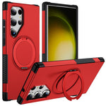 Custodia per telefono con supporto magnetico girevole a 360°, For Galaxy S24 Ultra 5G, For Galaxy S23 Ultra 5G