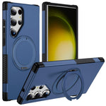 Custodia per telefono con supporto magnetico girevole a 360°, For Galaxy S24 Ultra 5G, For Galaxy S23 Ultra 5G