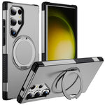 Custodia per telefono con supporto magnetico girevole a 360°, For Galaxy S24 Ultra 5G, For Galaxy S23 Ultra 5G
