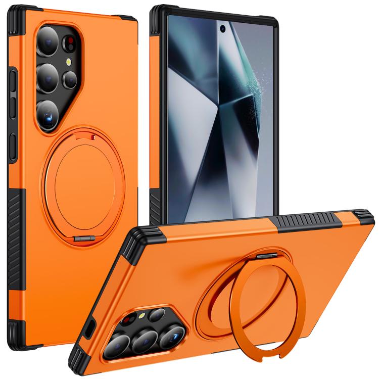 Custodia per telefono con supporto magnetico girevole a 360°, For Galaxy S24 Ultra 5G, For Galaxy S23 Ultra 5G