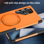 Custodia per telefono con supporto magnetico girevole a 360°, For Galaxy S24 Ultra 5G, For Galaxy S23 Ultra 5G