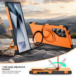 Custodia per telefono con supporto magnetico girevole a 360°, For Galaxy S24 Ultra 5G, For Galaxy S23 Ultra 5G