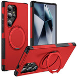 Custodia per telefono con supporto magnetico girevole a 360°, For Galaxy S24 Ultra 5G, For Galaxy S23 Ultra 5G