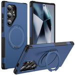 Custodia per telefono con supporto magnetico girevole a 360°, For Galaxy S24 Ultra 5G, For Galaxy S23 Ultra 5G