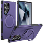 Custodia per telefono con supporto magnetico girevole a 360°, For Galaxy S24 Ultra 5G, For Galaxy S23 Ultra 5G