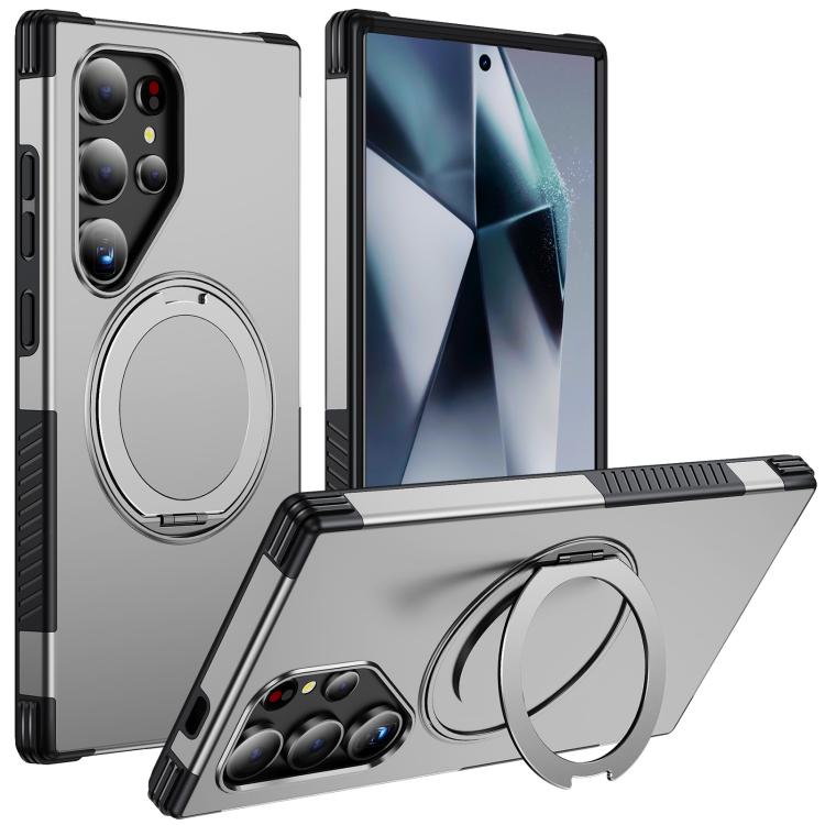 Custodia per telefono con supporto magnetico girevole a 360°, For Galaxy S24 Ultra 5G, For Galaxy S23 Ultra 5G