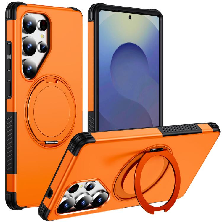 Custodia per telefono con supporto magnetico girevole a 360°, For Galaxy S26 Ultra 5G, For Galaxy S26 5G, For Galaxy S25 Ultra 5G
